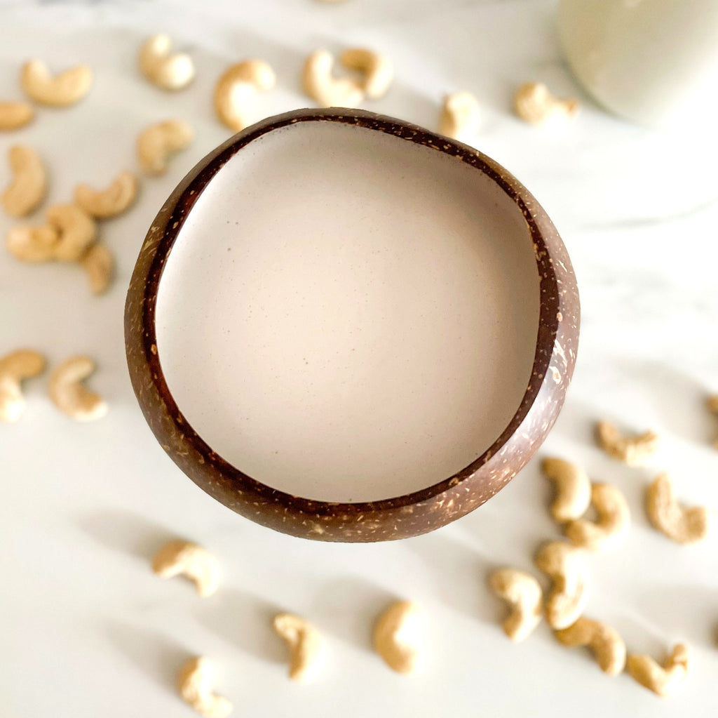 Cashew Milk in Coconut Cup - GiveMeCocos