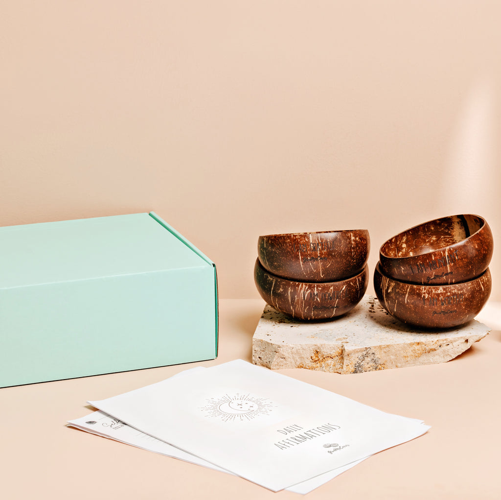   Affirmations Coconut Bowls Collection- GiveMeCocos