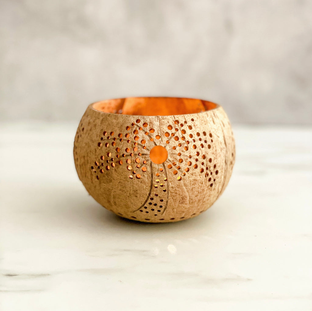 Coconut Candle Holder - GiveMeCocos